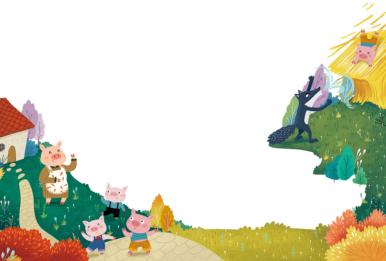 童话故事内文插图（图ZNjgzODUxNDQ=） - 儿童插画 - 站酷设计师七酒米原创素材 - 站酷ZCOOL