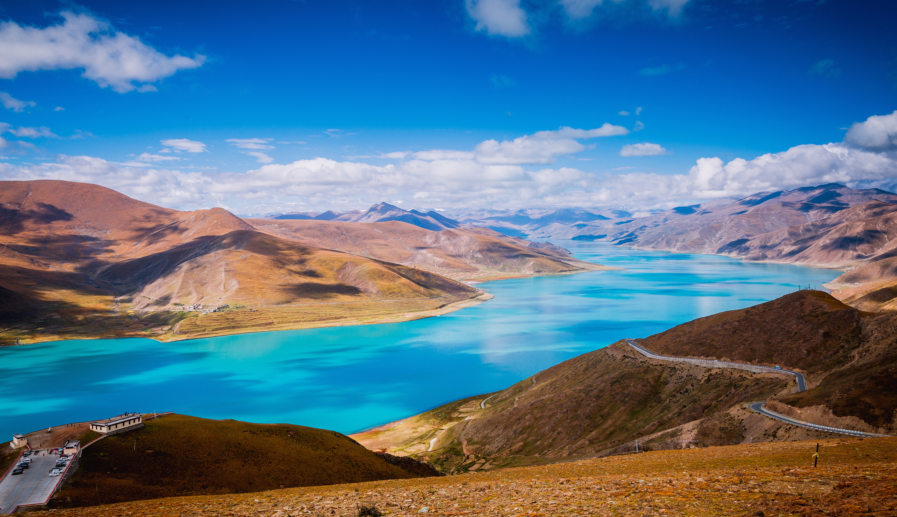 藏海花雪山圣湖图片图片