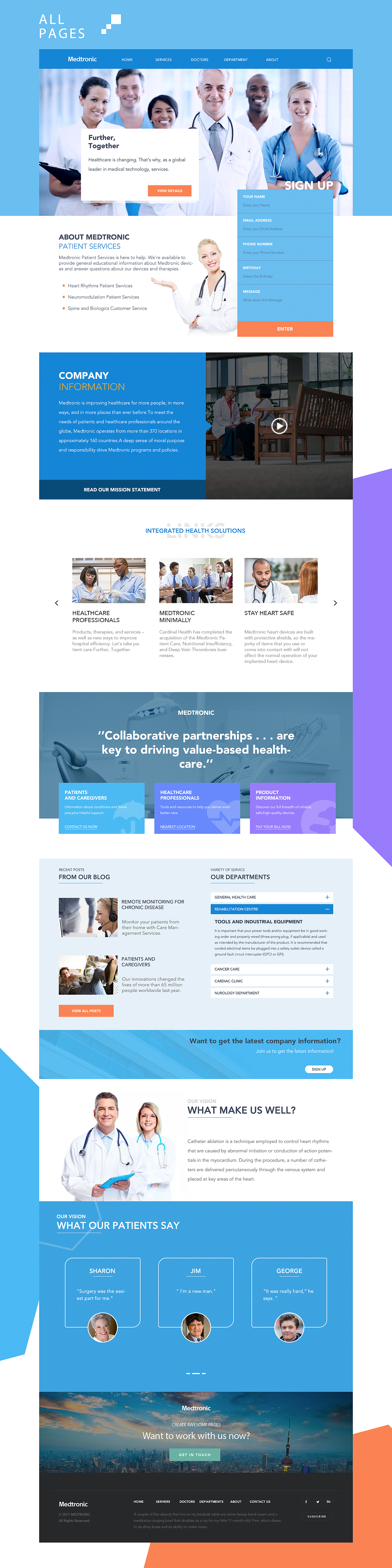 原创医疗官网网页设计（图ZOTUyODUzMTY=） - 其他网页 - 站酷设计师牛逼的小学弟原创素材 - 站酷ZCOOL