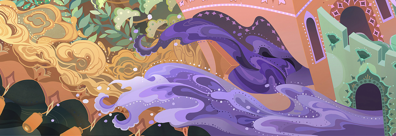 丝路长城-敦煌文化与长城四季长卷