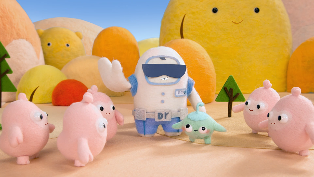 瑷尔博士羊毛毡动画!我的皮肤菌落不可能那么可爱!