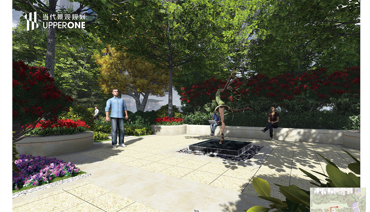 郑州正商书香华府景观深化效果图