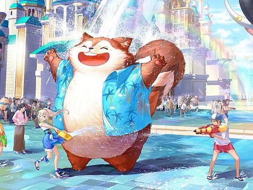 风之大陆-泼水节