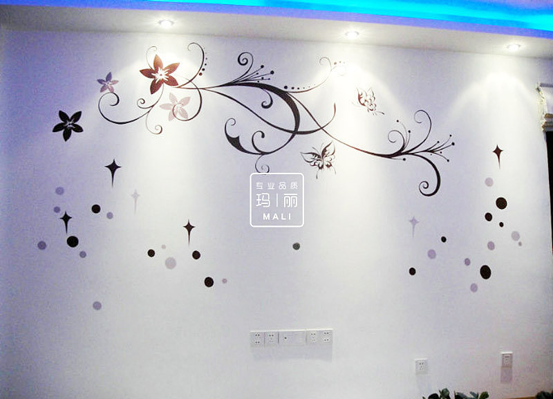 电视背景手绘彩图