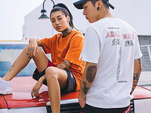 RELNLEX夏新款街舞宽松百搭原宿风t恤情侣