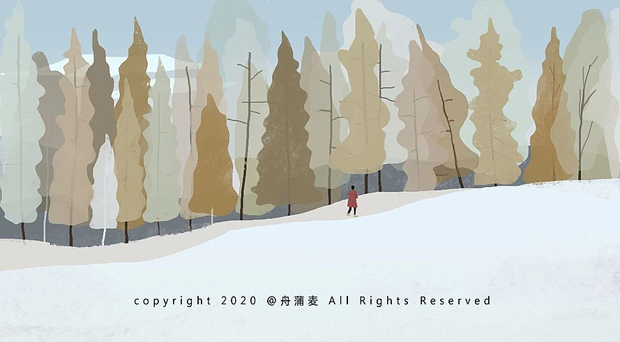 北方以北的冬（图ZMjM4NzQ3ODQ0） - 商业插画 - 站酷设计师舟蒲麦原创素材 - 站酷ZCOOL