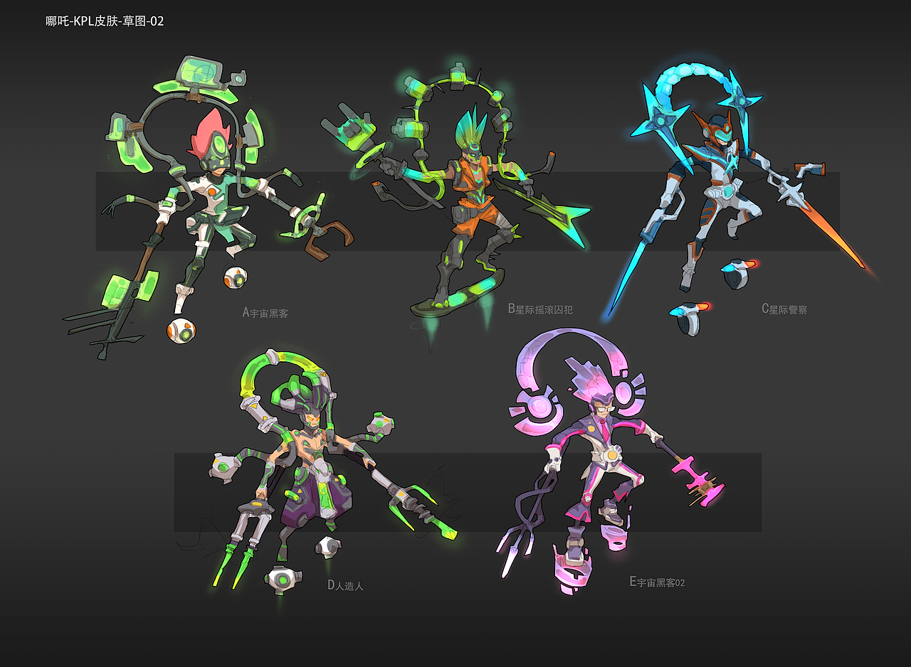 為《王者榮耀》設(shè)計的 哪吒KPL皮膚（圖ZMTc1Mzk5OTU2） - 其他 - 站酷設(shè)計師雪祥君原創(chuàng)素材 - 站酷ZCOOL