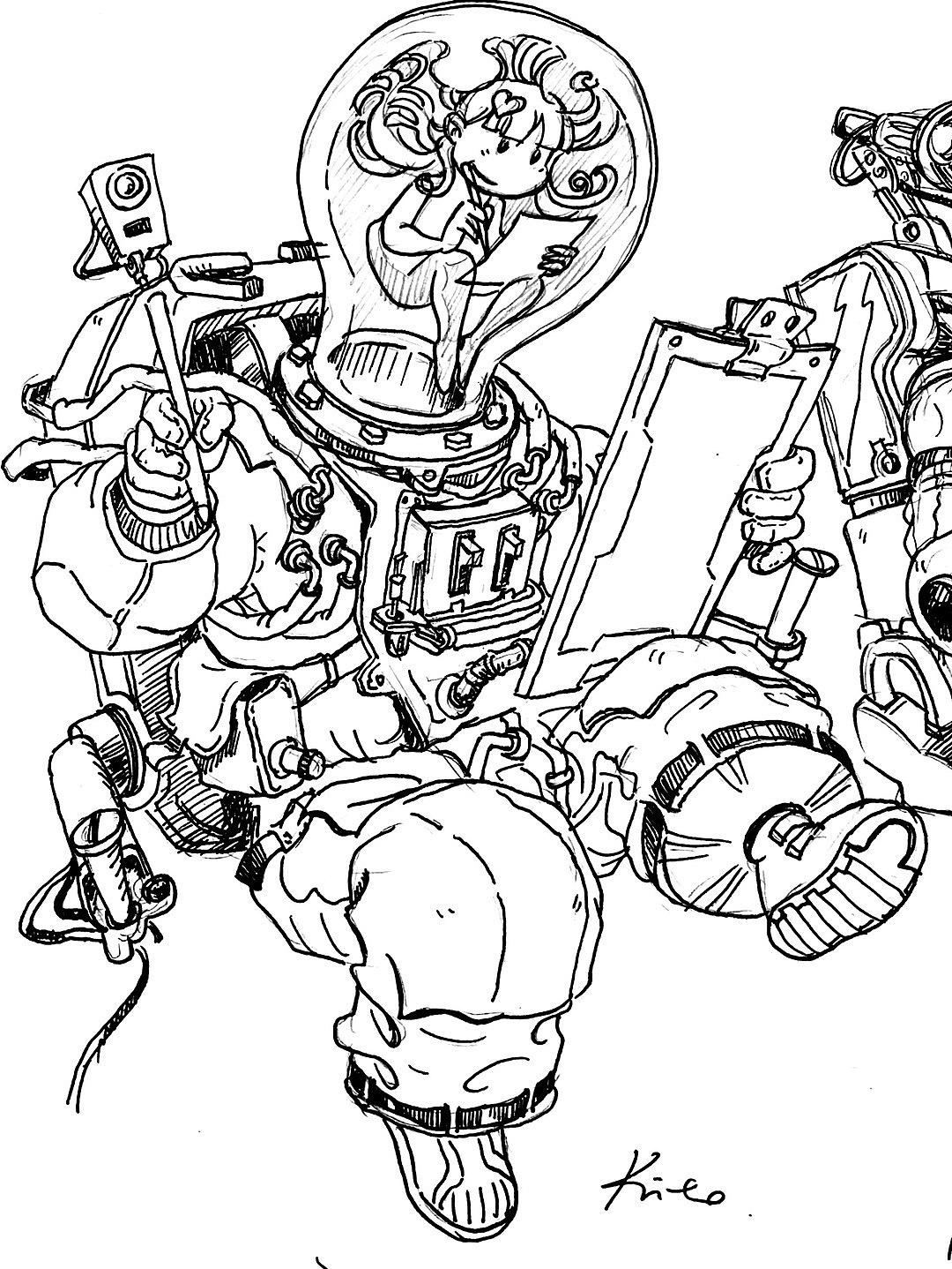 爱画画的太空人