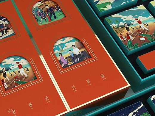 碧桂园文创月饼包装设计