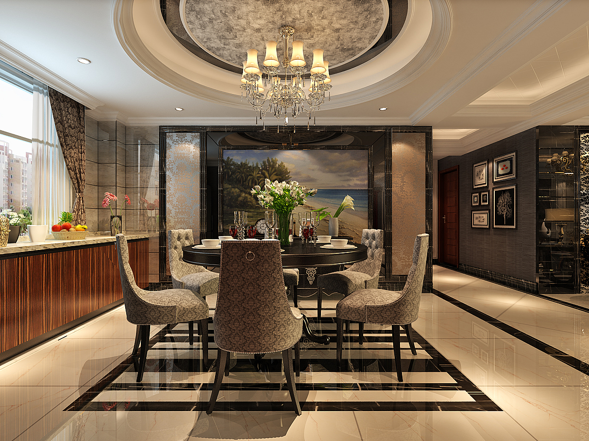 奥北公元137㎡三室两厅两卫现代简约风格装修效果图-金舍装饰