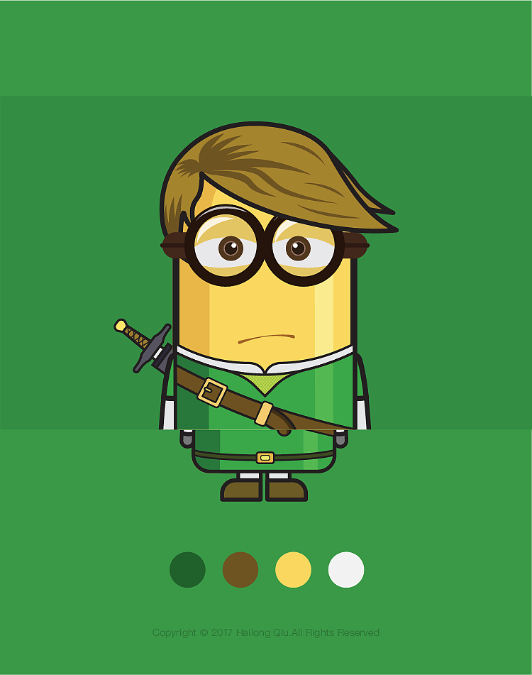 illustration practice 小黄人(附ai源文件)