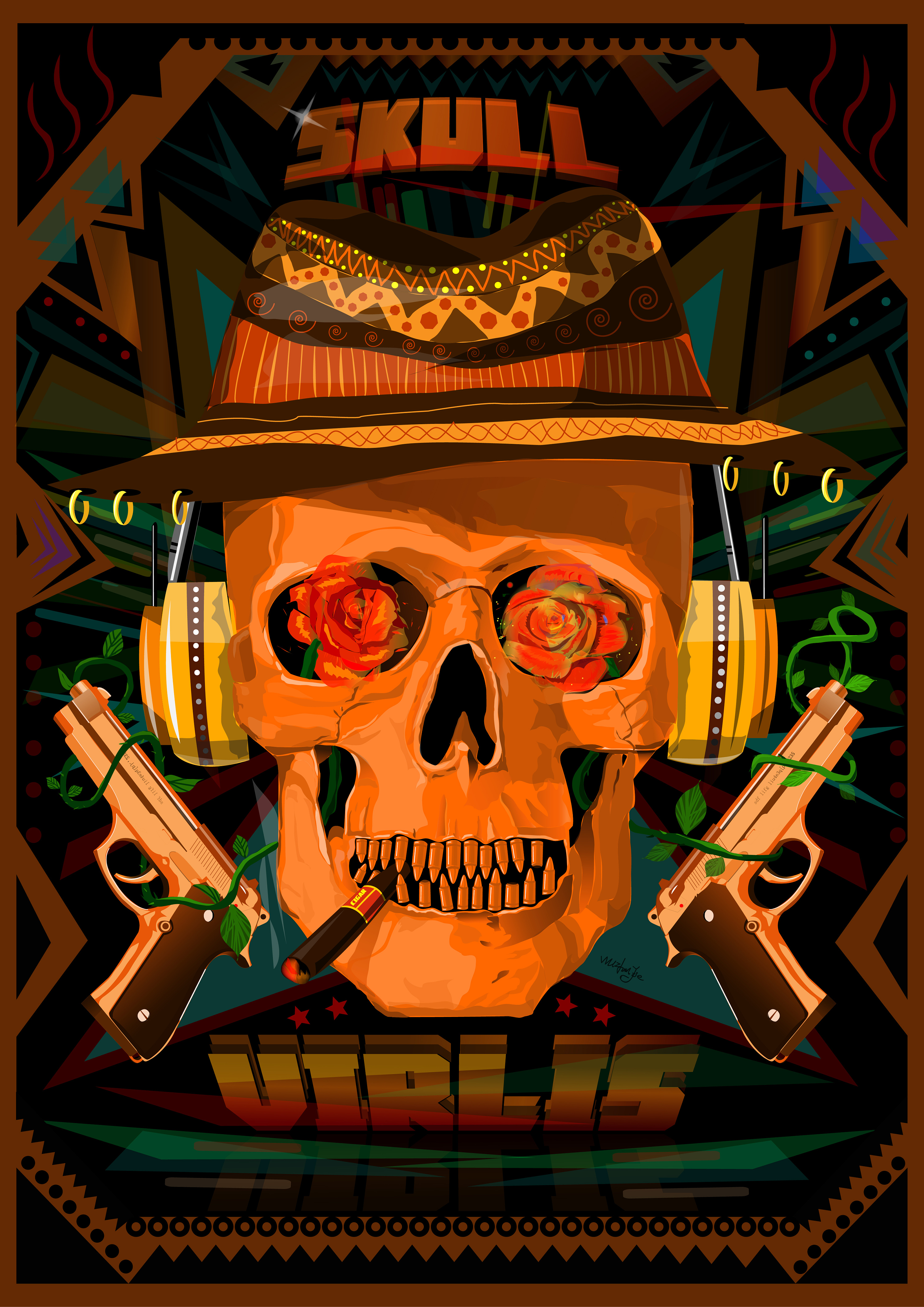 骷髅头鼠绘练习|插画|商业插画|jacky_wuzhenjie - 原创作品 - 站酷