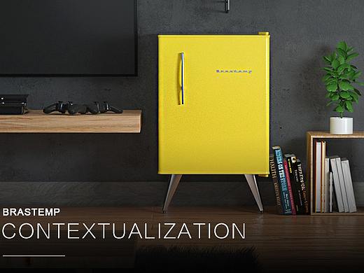 《C4D OCTANE 迷你冰箱室内》