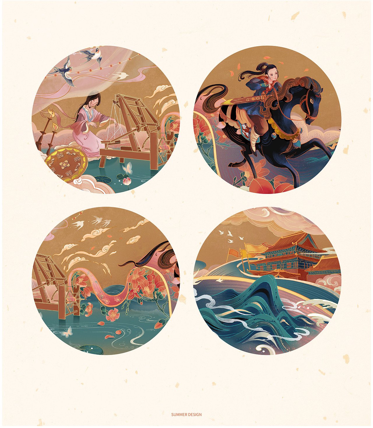 汉服品牌插画长卷（图ZMjI4MzE1MDQ4） - 商业插画 - 站酷设计师Summer梓轩原创素材 - 站酷ZCOOL