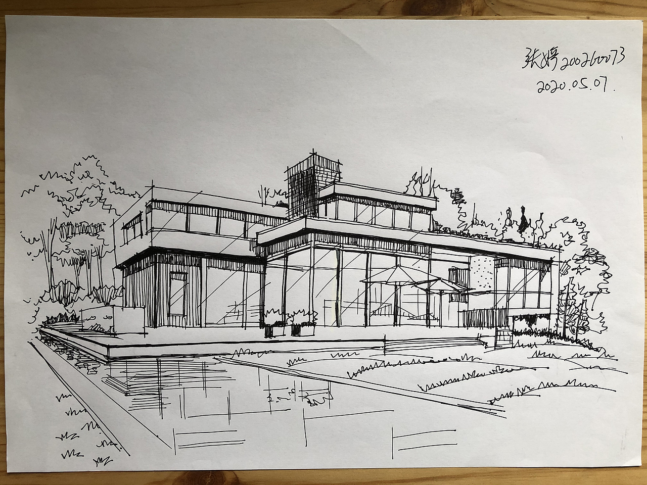 关于画画2020年部分建筑速写