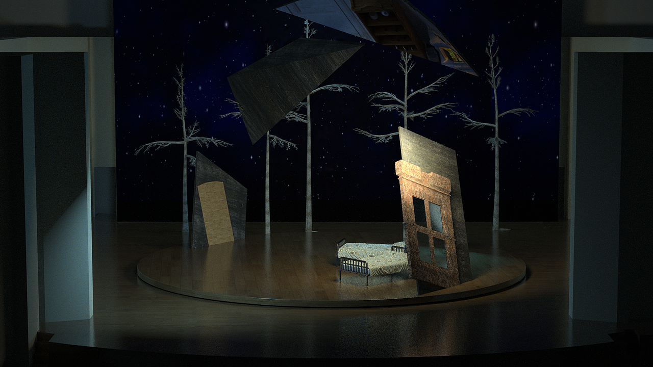 青鸟场景剧动画建模