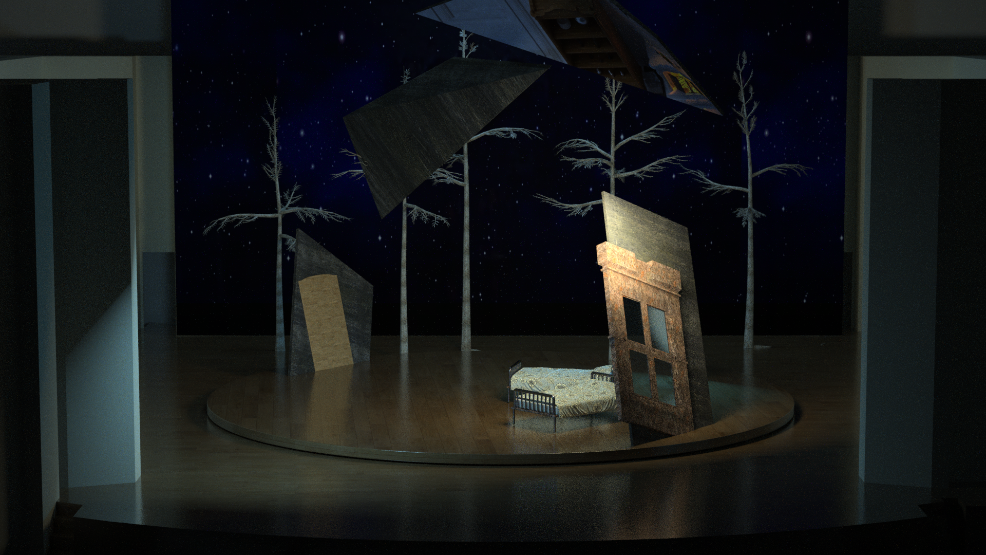 青鸟场景剧动画建模