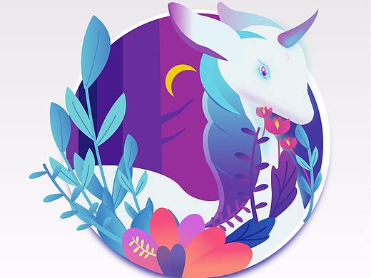 阳光彩虹小白马