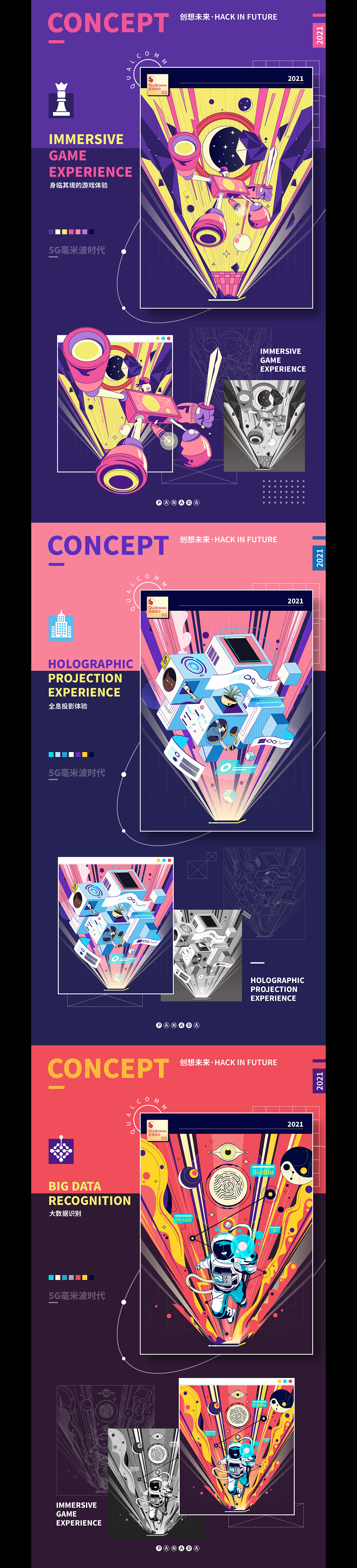5G毫米波-创想未来（图ZMjQzMjYzODA4） - 海报 - 站酷设计师企鹅熊猫原创素材 - 站酷ZCOOL
