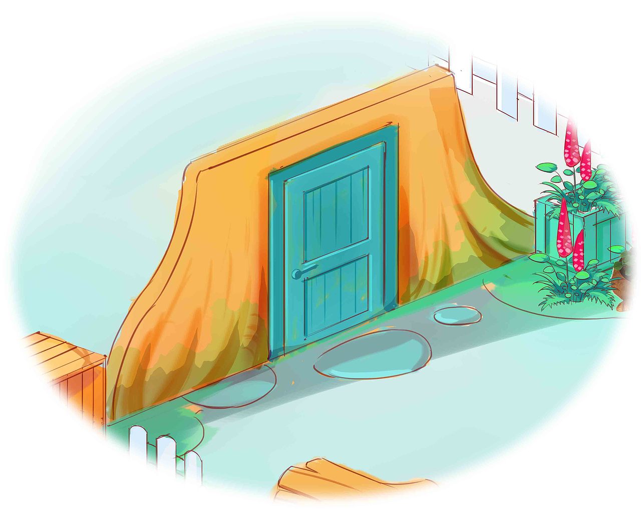 比得兔展馆室内入口