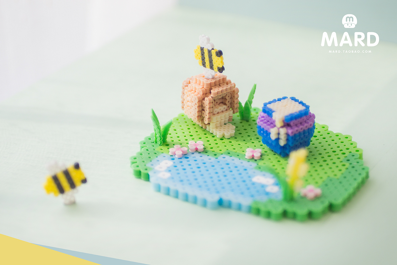 MARD拼豆原创-小熊维尼和他的朋友们