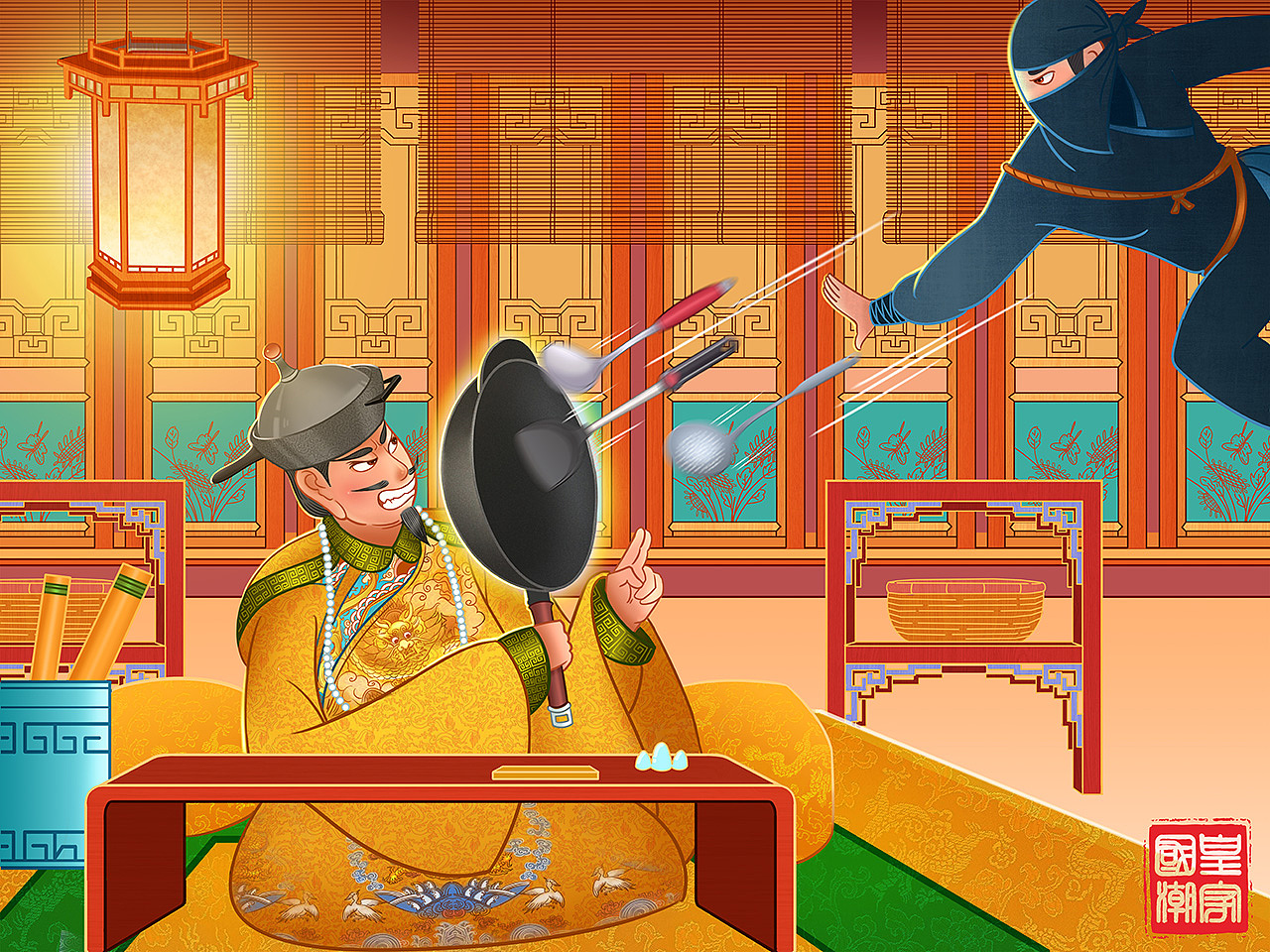 炊大皇ip形象设计及画面延展（图ZMTY4Mjg5Njky） - 商业插画 - 站酷设计师熏小仟原创素材 - 站酷ZCOOL