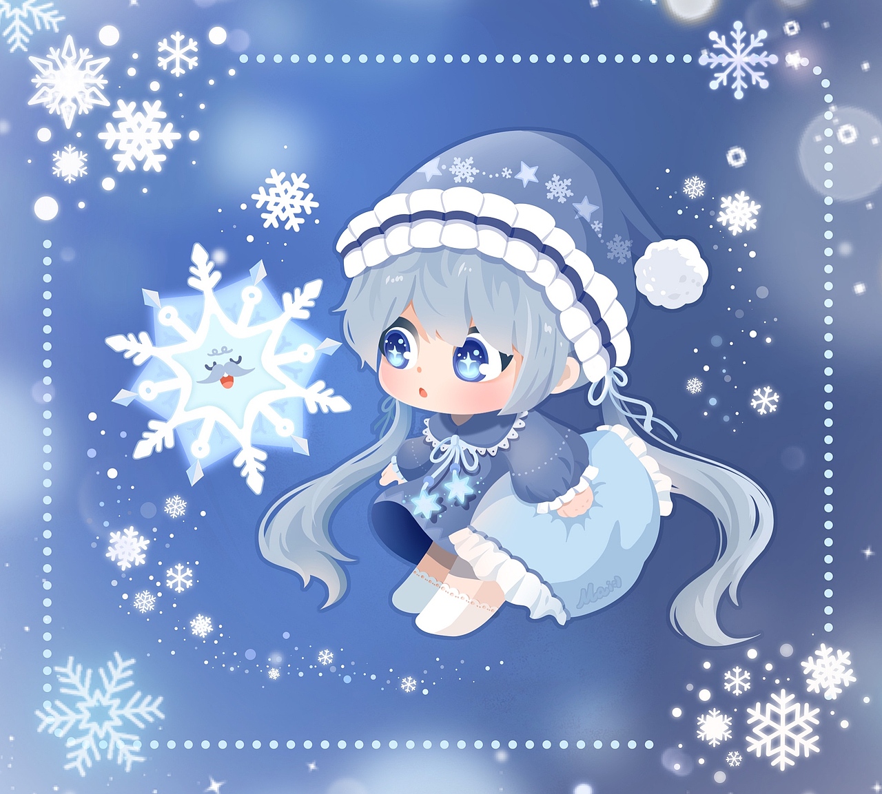 雪与星（图ZMjg4Nzg1OTUy） - 创作习作 - 站酷设计师麻呔maitie原创素材 - 站酷ZCOOL