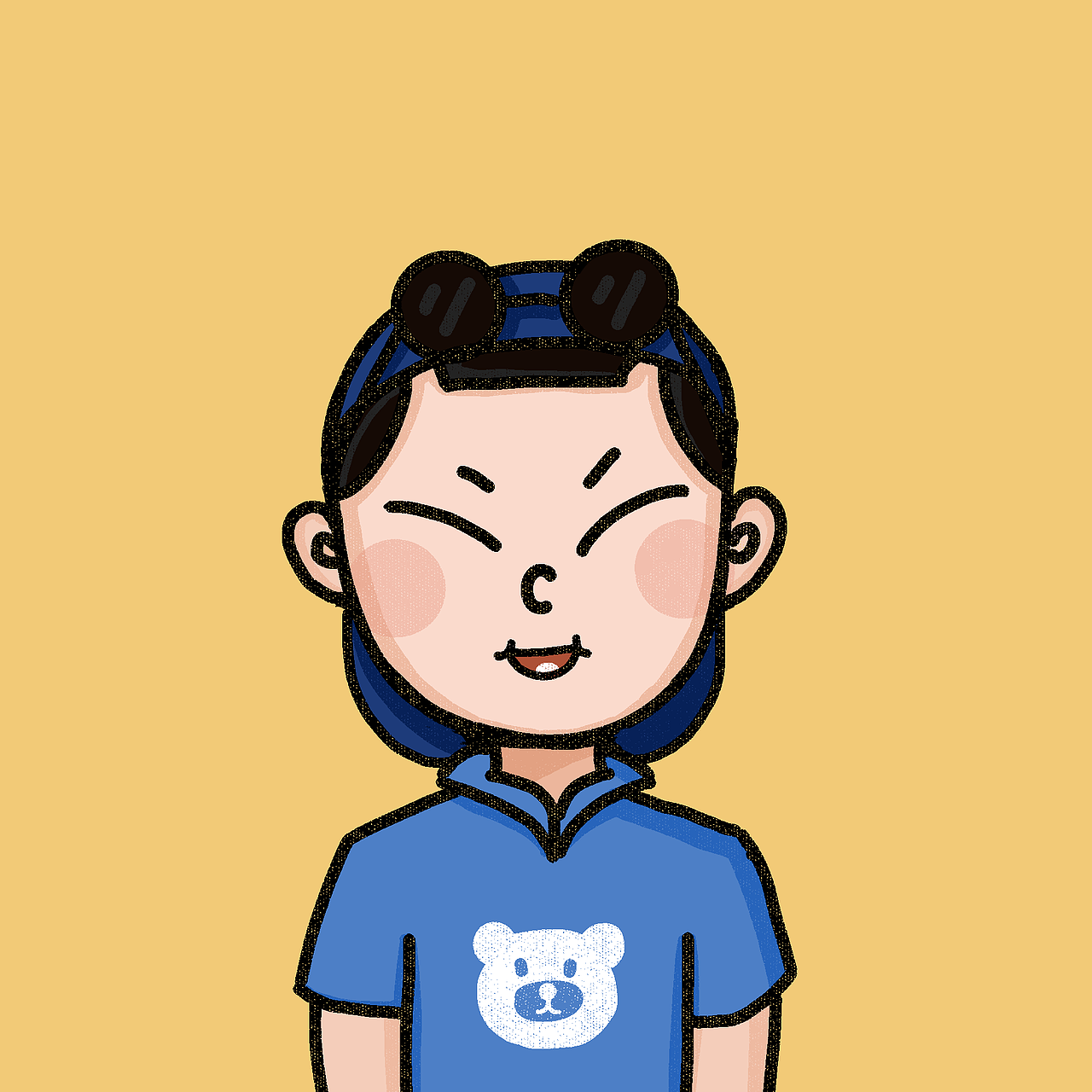 doddle風格人物頭像（圖ZMjEwOTQ5NTMy） - 創(chuàng)作習作 - 站酷設計師兔子李雷原創(chuàng)素材 - 站酷ZCOOL