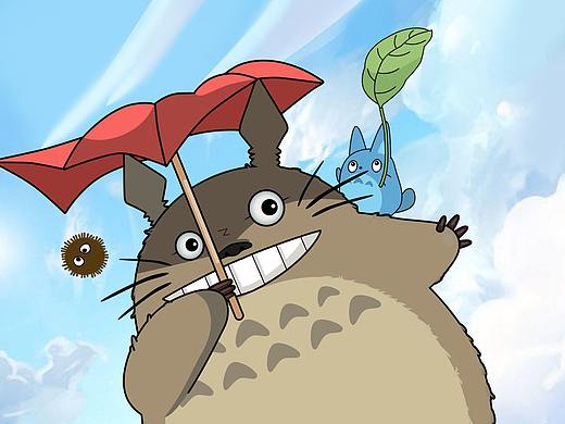 龙猫插画-极致创意-小志绘制