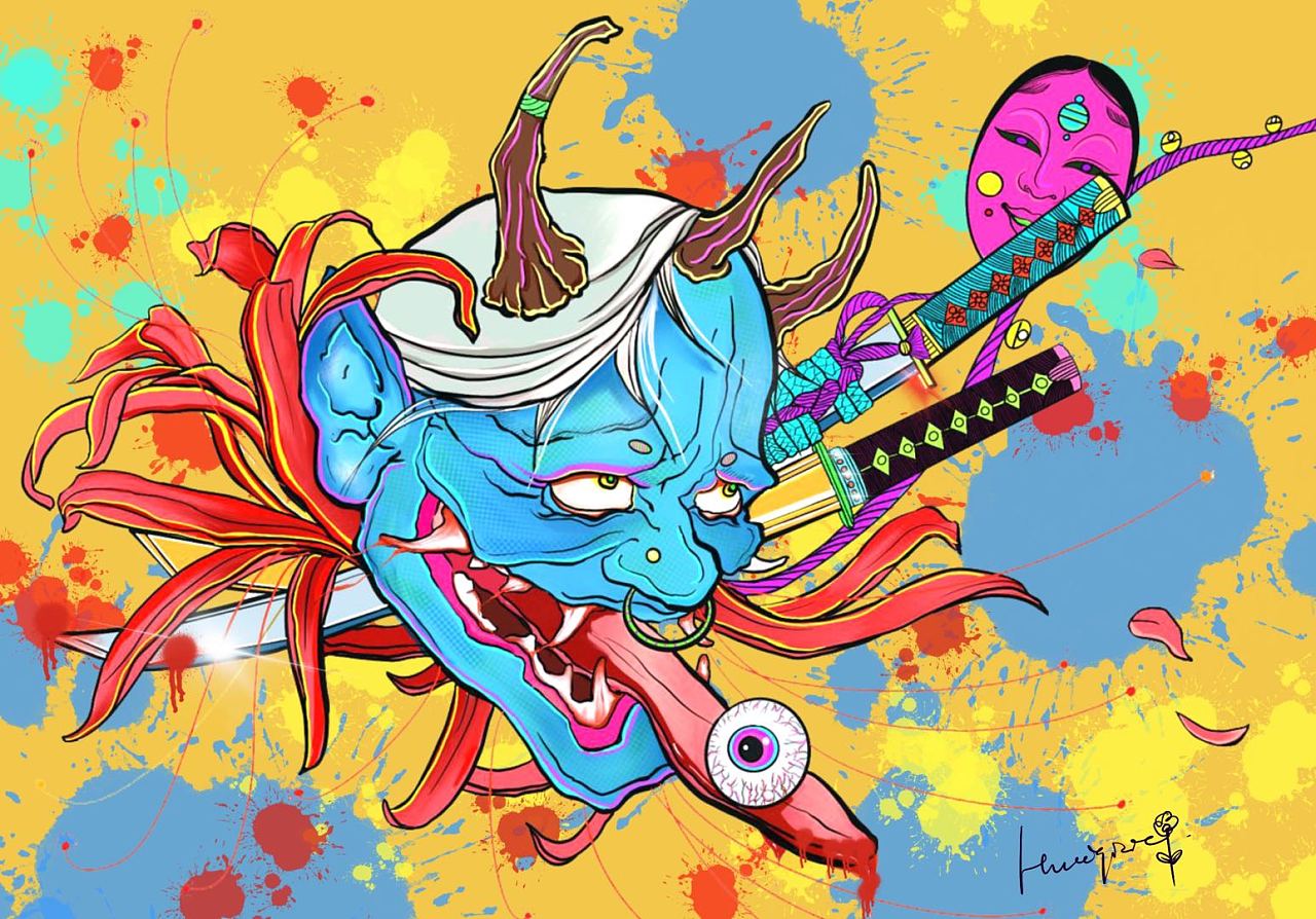 般若|插画|创作习作|飞天猪骨鸡 - 原创作品 - 站酷 (zcool)