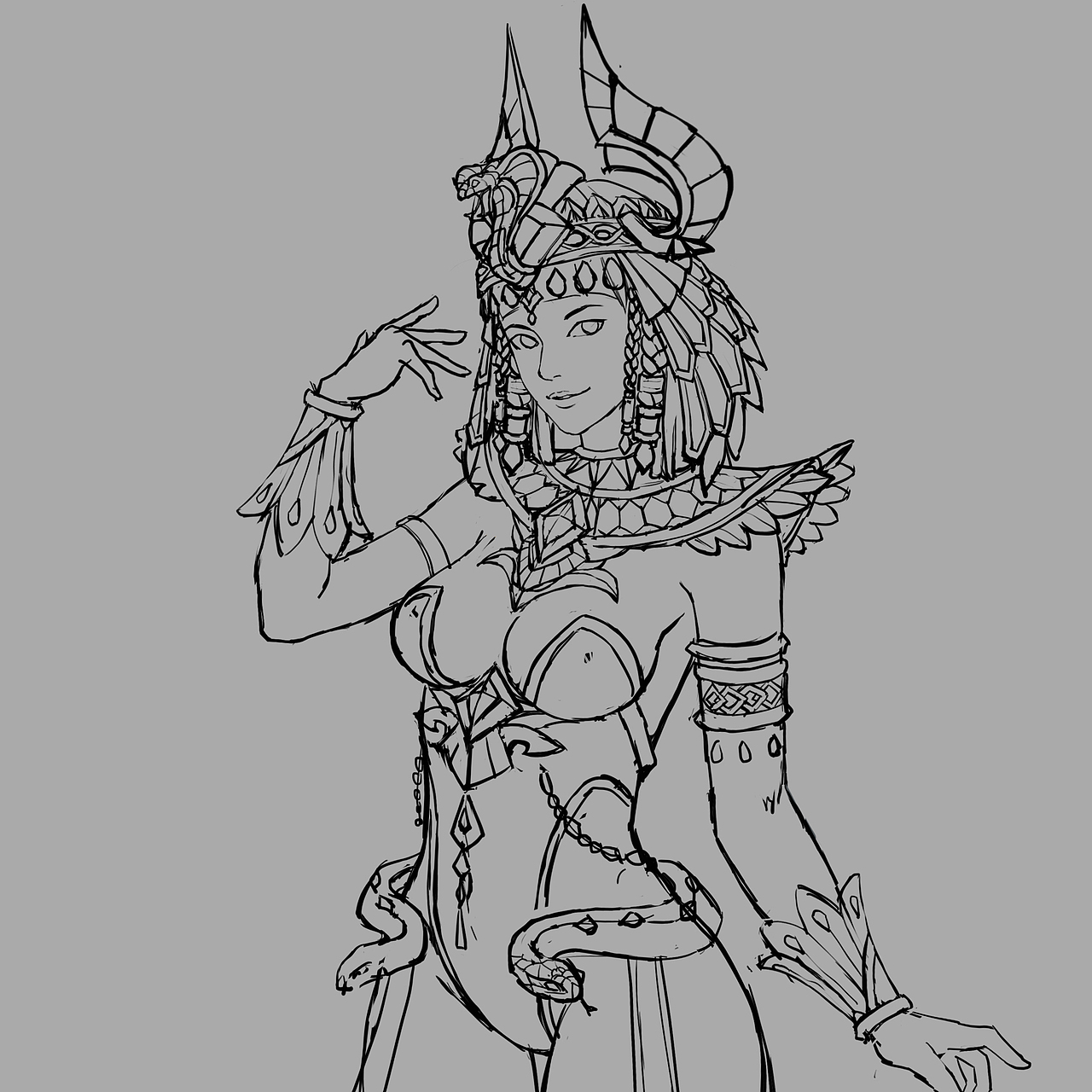 埃及艳后（图ZMjgxNTIzMTQ0） - 游戏原画 - 站酷设计师OctopusK章鱼K原创素材 - 站酷ZCOOL