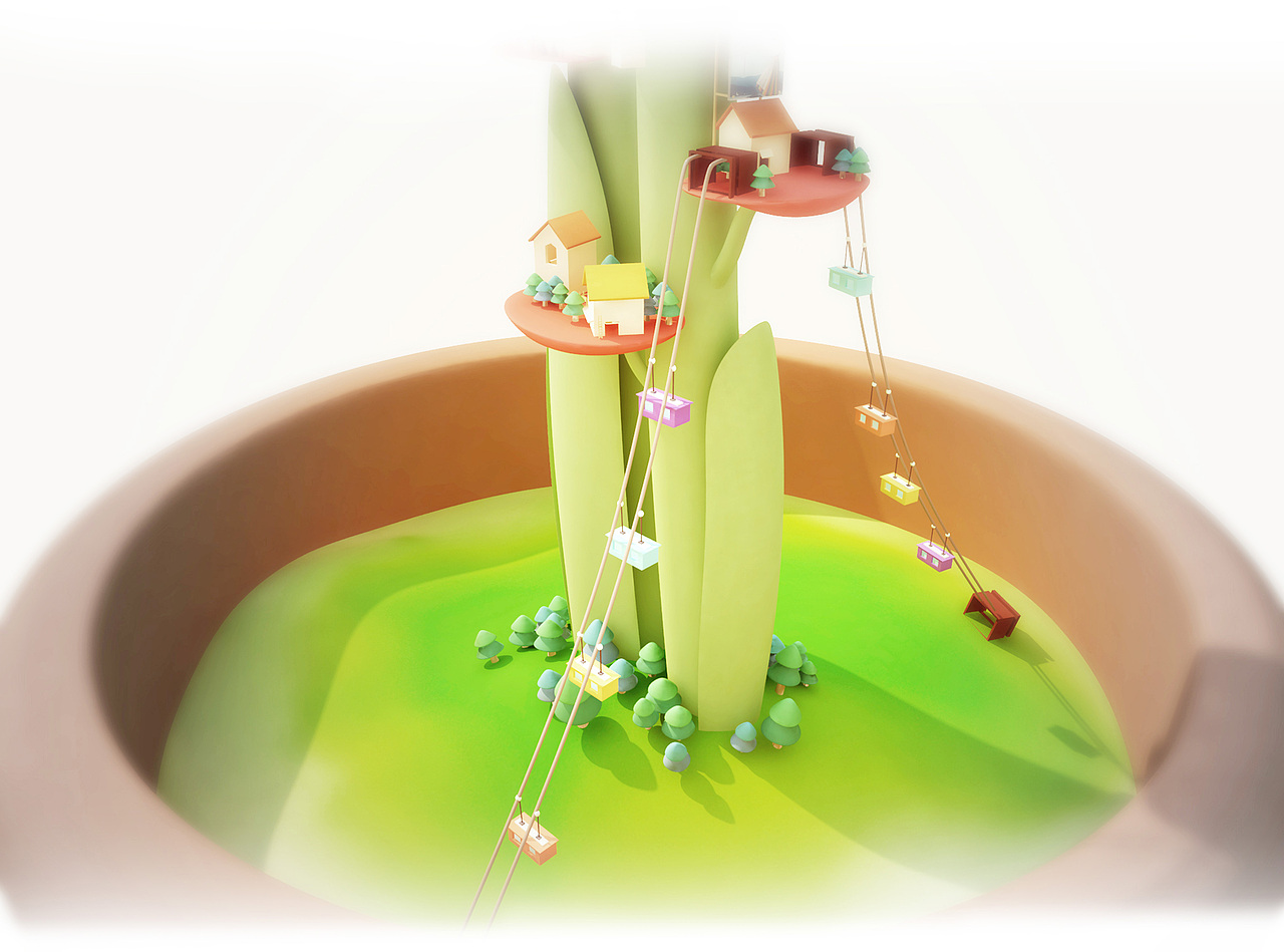 《花小世界—空中小镇》