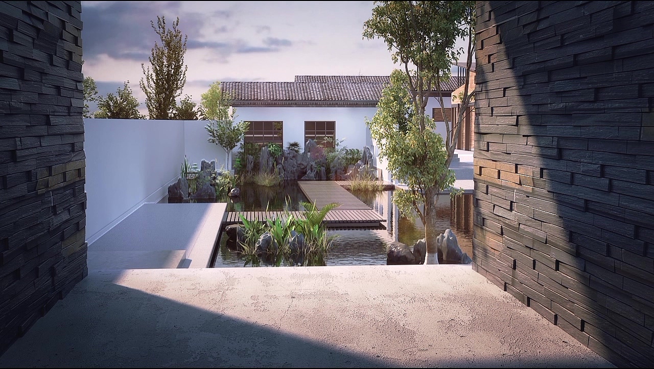水晶石——唐秋燕3D Max作品——方逸圆居（图ZMTg5NzQxMzU2） - 建筑设计 - 站酷设计师水晶石教育_Pitt原创素材 - 站酷ZCOOL