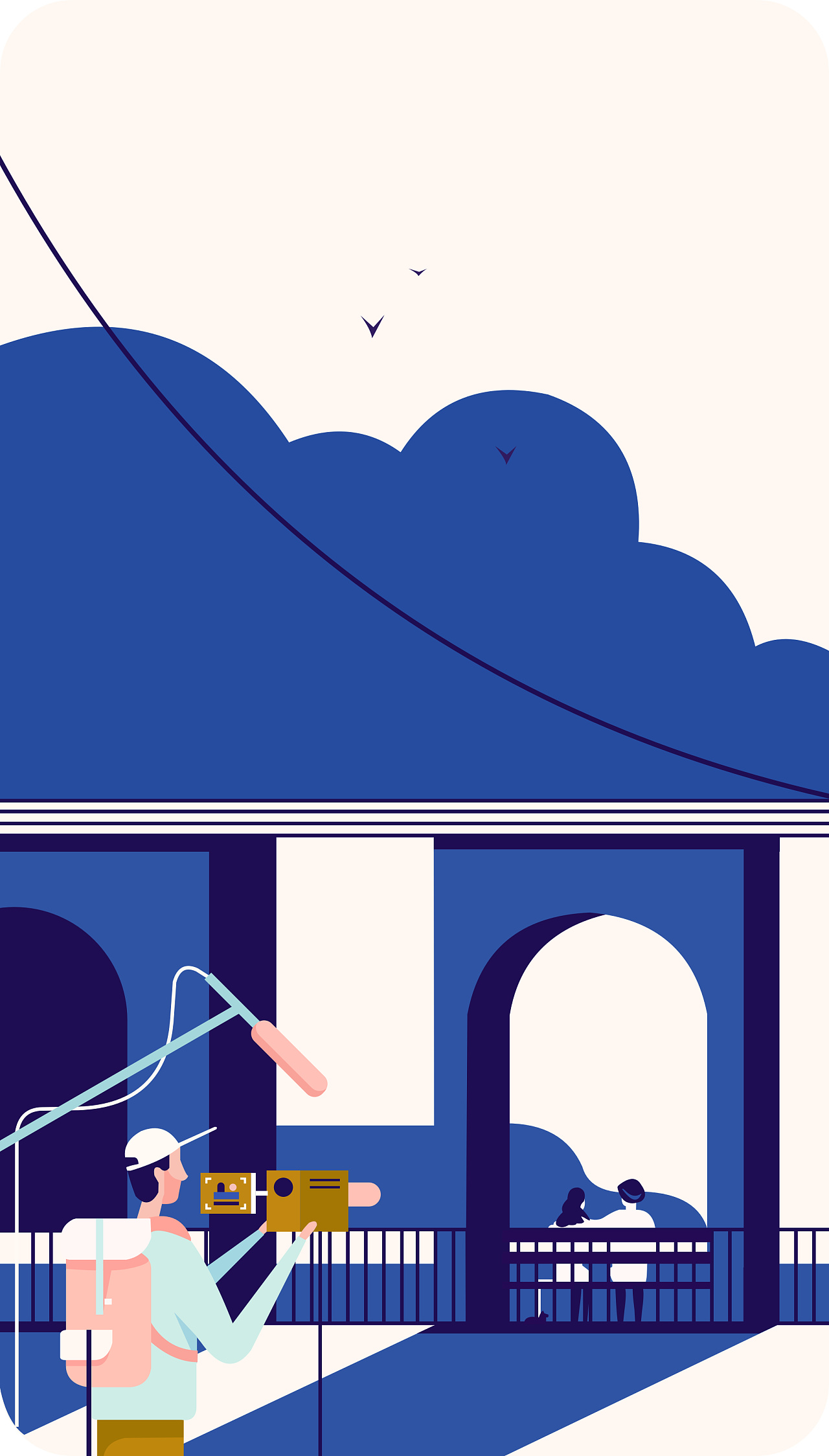 扁平插画|插画|创作习作|微微de微笑 - 临摹作品 - 站酷 (zcool)