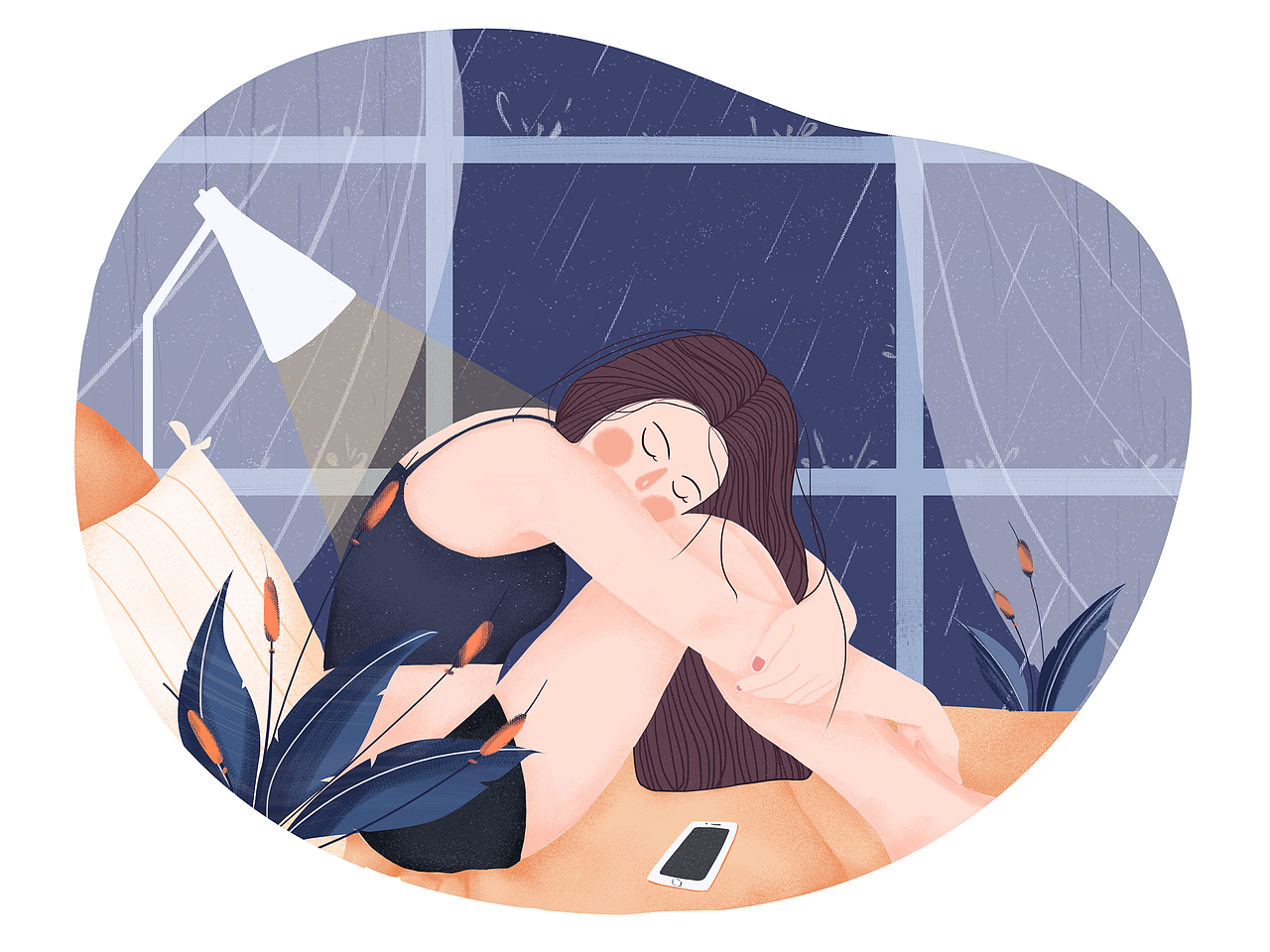 下雨天（图ZMTI2MDUxNTAw） - 创作习作 - 站酷设计师梦鹿原创素材 - 站酷ZCOOL