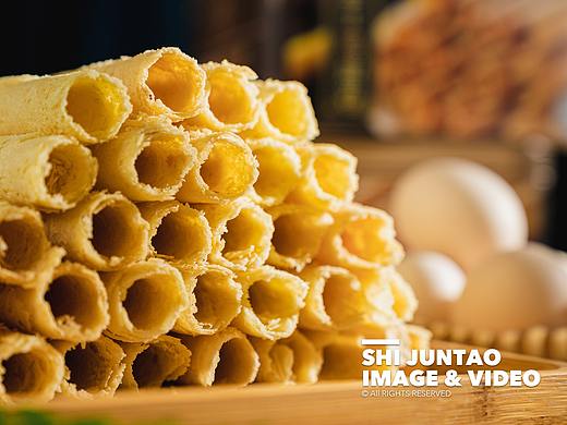 一组手工蛋卷客片