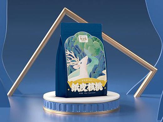 国潮风手绘插画包装设计零食坚果包装设计