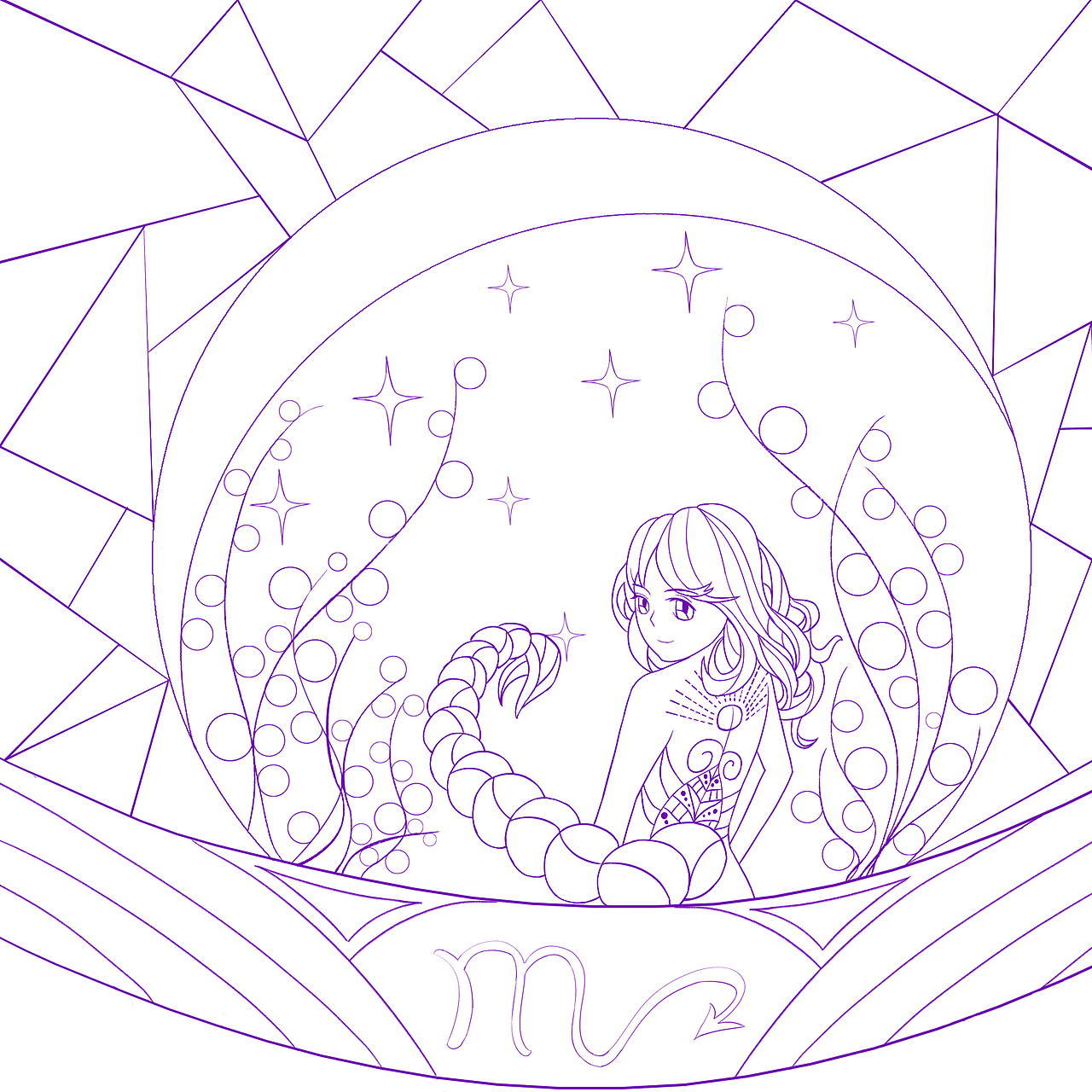 十二星座线稿|插画|商业插画|啵彼_原创作品-站酷zcool