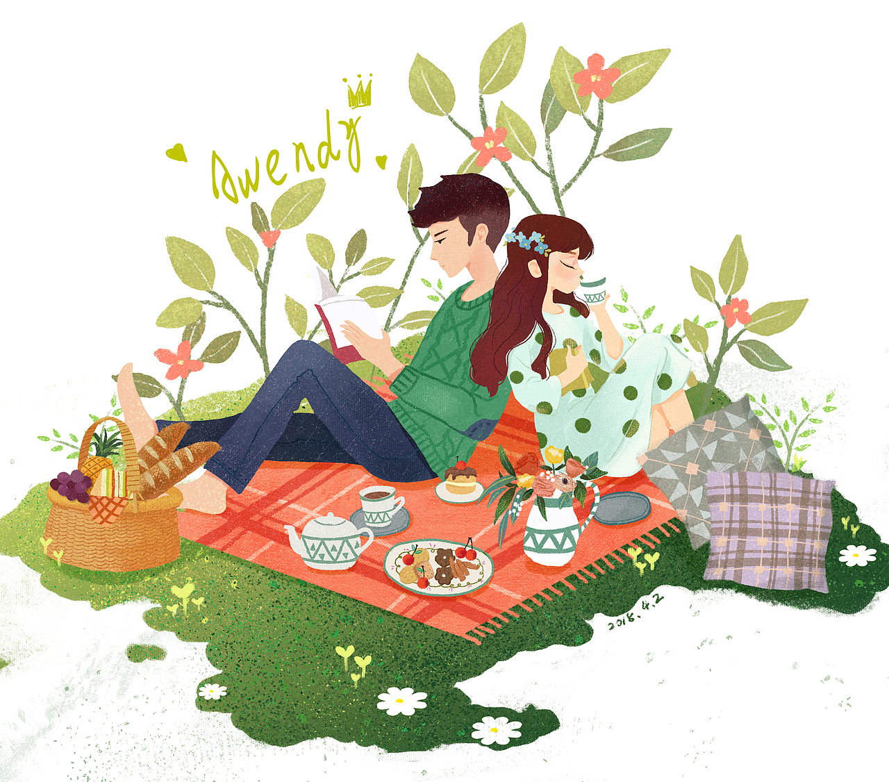 陪伴（图ZMTEwMTY3MTA0） - 创作习作 - 站酷设计师awendy22原创素材 - 站酷ZCOOL