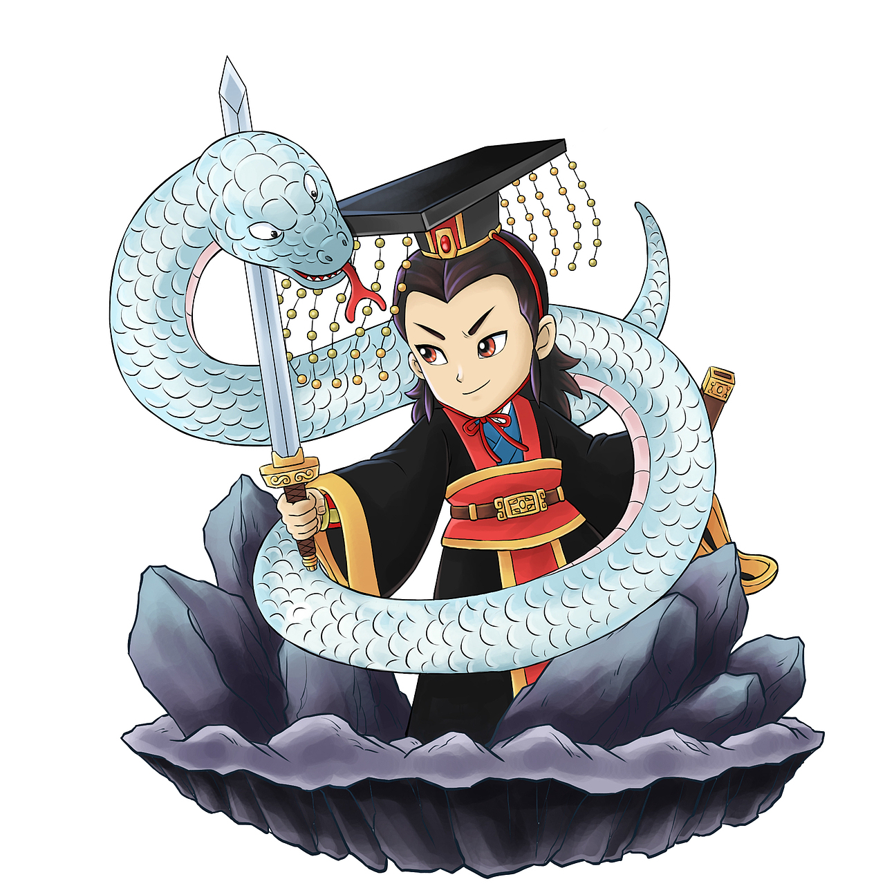 一组历代帝王Q版