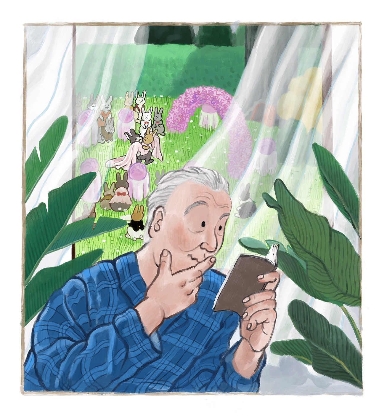 爷爷一个人在家（图ZMTUyNzc5MjU2） - 儿童插画 - 站酷设计师呼拉hula原创素材 - 站酷ZCOOL