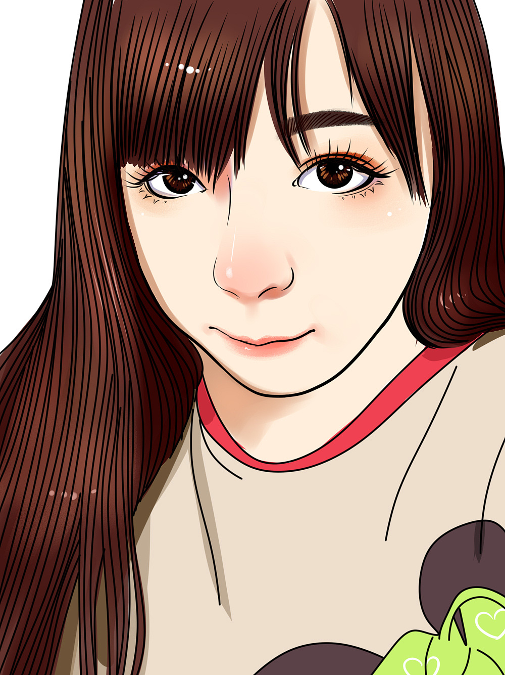 帅哥美女插画头像订制小清新动漫人物彩色写实风格