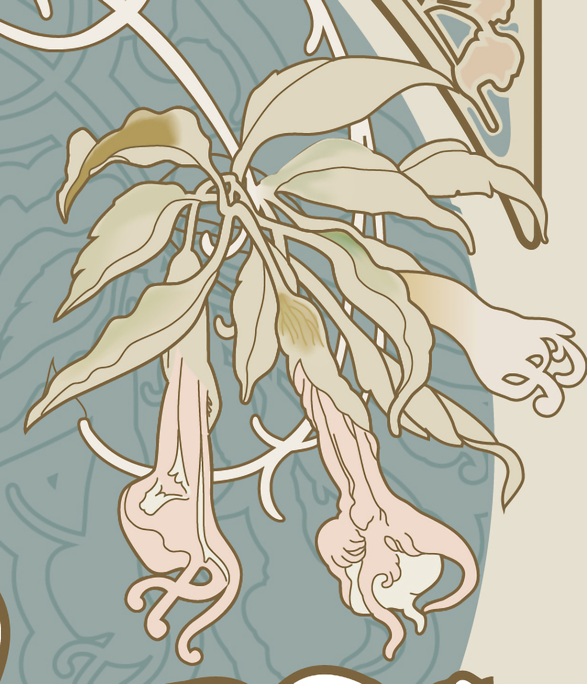 用穆夏风格作的插画