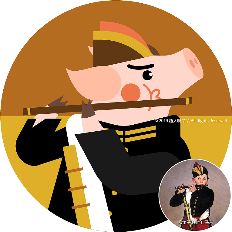 掌上名猪（图ZMTQzMTk2ODY0） - 商业插画 - 站酷设计师超人啊哈哈原创素材 - 站酷ZCOOL