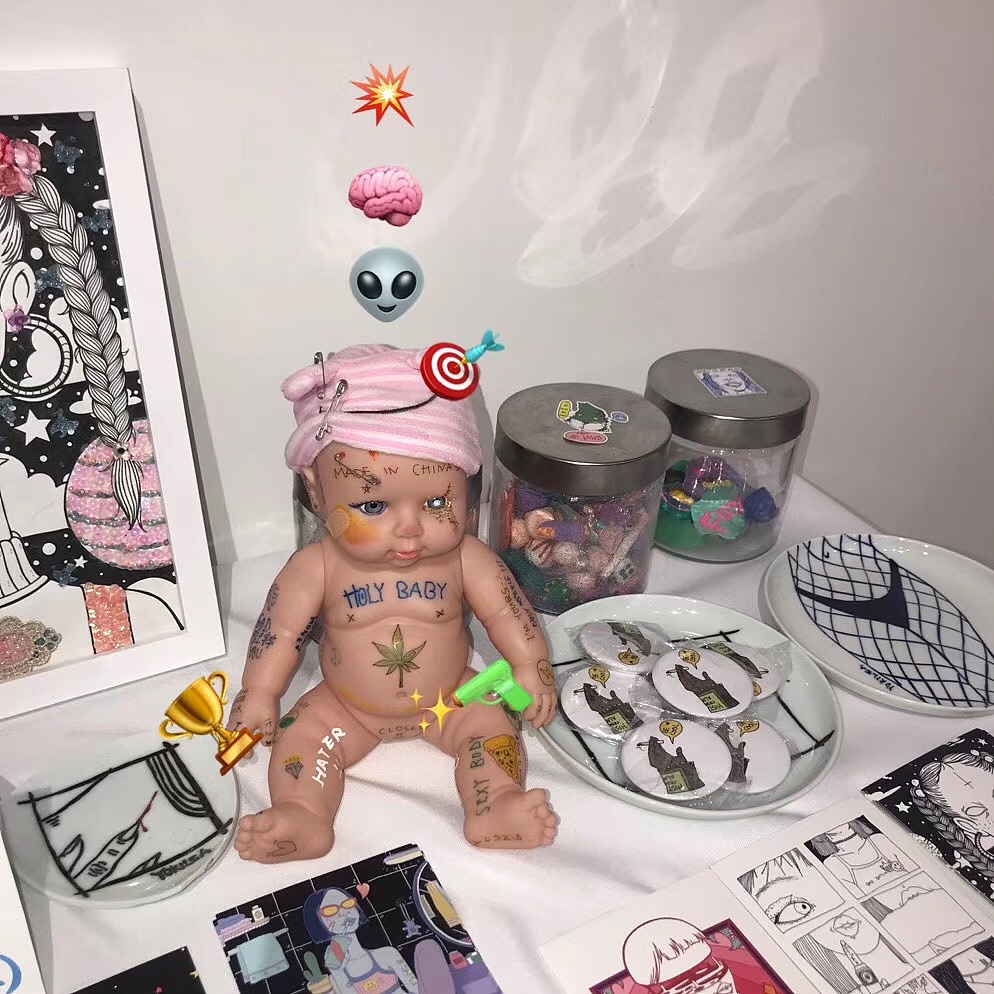 原创插画手绘涂鸦SPOTGUY 周边产品图