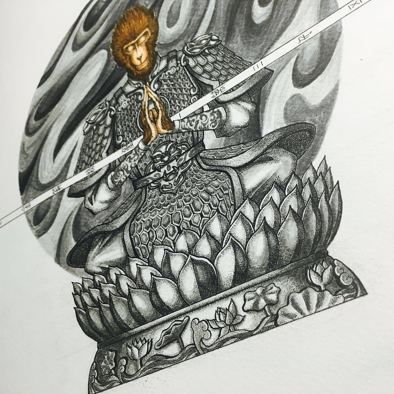 猴年贺图斗战胜佛