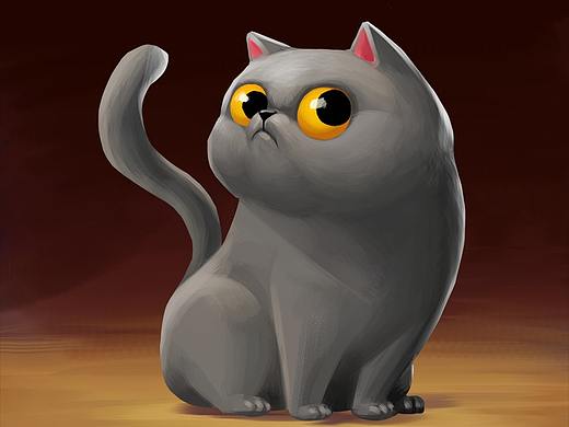 画朋友的猫,还有自己家的猫