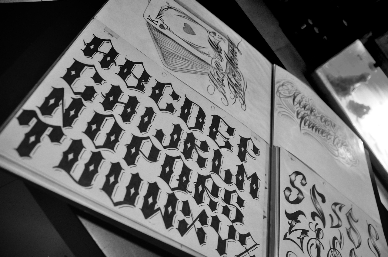 奇卡诺花体字 原创设计 BTO tattoo 原 刺青（图ZMTAyNjc0Nzcy） - 其他 - 站酷设计师呼延良澔ansr原创素材 - 站酷ZCOOL