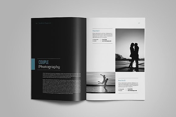 28页多功能简单杂志画册模板