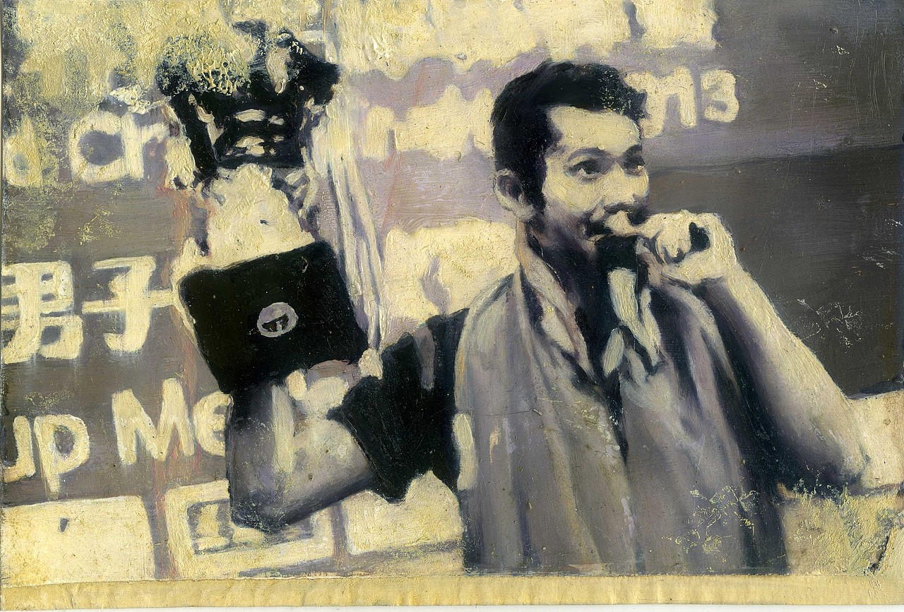 《。》系列 2014年 纸本油画 9x14cm